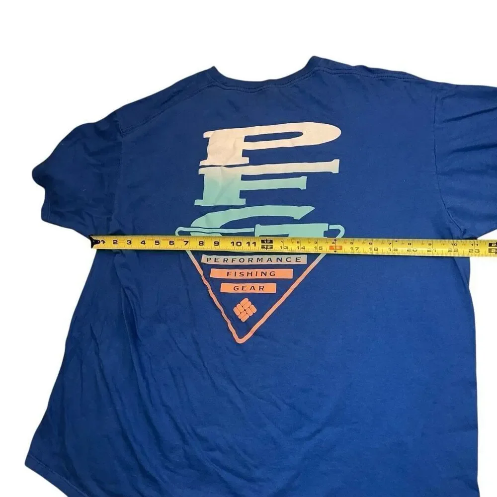 COLUMBIA PFG Men’s Blue Graphic T-Shirt Size XXL - Picture 4 of 6